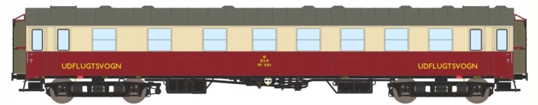 Dekas DK-876184 - H0 - Personenwagen BU 2101, DSB, Ep. III